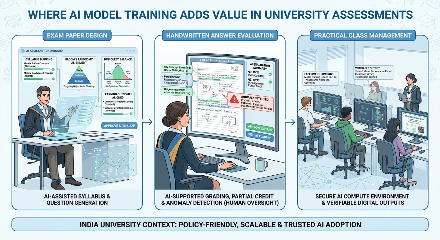 AI Model Training for University Examinations: From GB10 to Production